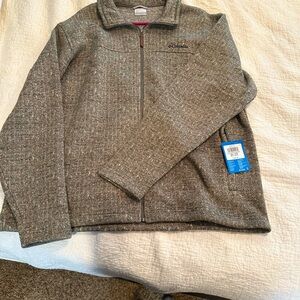 New mens 2xl Columbia 3/4 zip